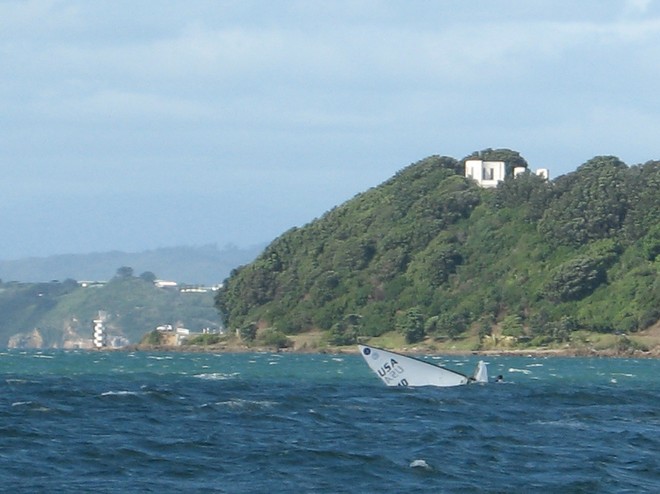 Bad gybe by Antje Muller - Europe Class 2011 New Zealand Championships © Bryn Heveldt